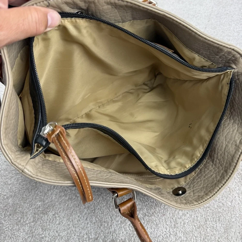 Sakroots ‎ Purse Black Tan Camel Block Coloring Shoulder Bag
